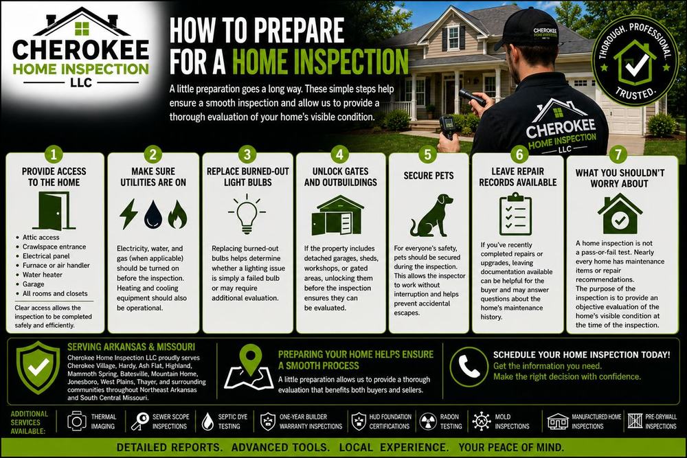 How to Prepare for a Home Inspection: A Guide for Arkansas and Missouri Homeowners