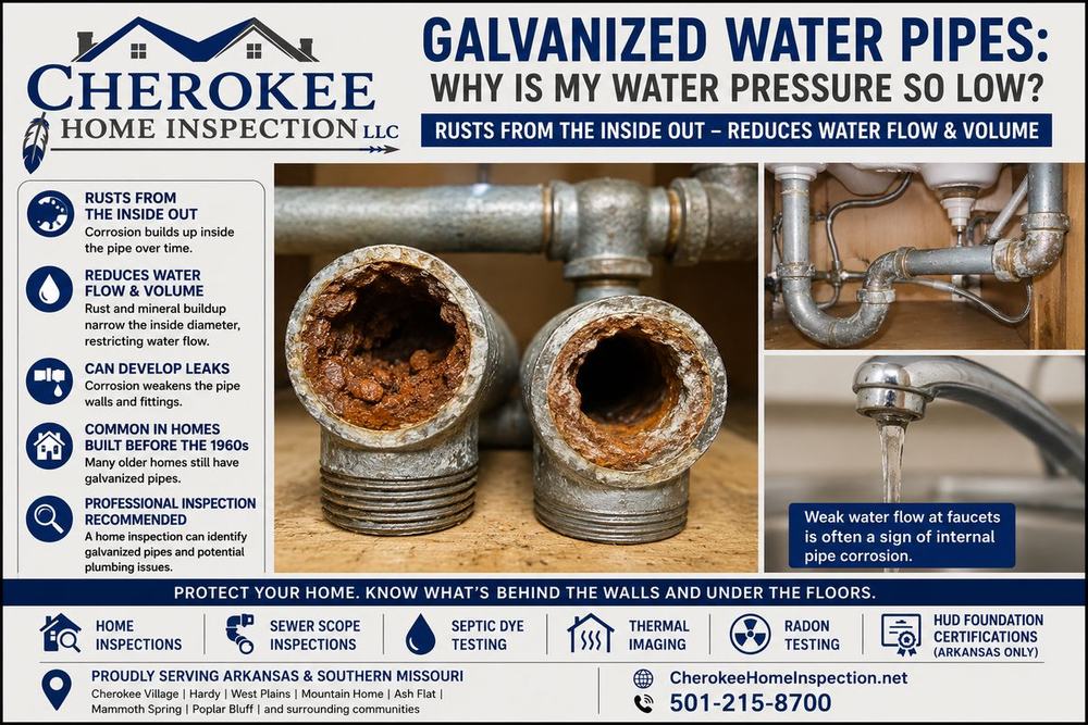 Why Galvanized Water Pipes Lose Water Pressure: What Every Homebuyer Should Know
