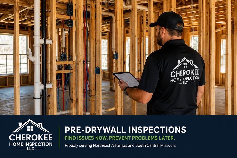 Why Every New Home in Arkansas and Missouri Should Have a Pre-Drywall Inspection Before the Walls Are Closed
