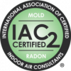 IAC2 certified in radon and mold badge
